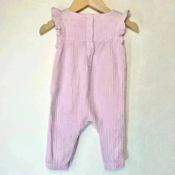 Cat & Jack Baby Gauze Bunny Romper Size 3-6 Months - Picture 5 of 10